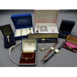 LADY'S WRISTWATCHES, a selection, including two nine carat gold cased watches marked Excalibur and
