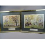 HELEN BRADLEY - PAIR OF COLOURED PRINTS - 1. 'It Was Our Last Afternoon at Blackpool .......' 2. 'On