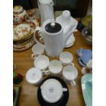 SHELLEY/WILEMAN & CO DAINTY WHITE TEAWARE, a quantity along with a Queen Anne part coffee set