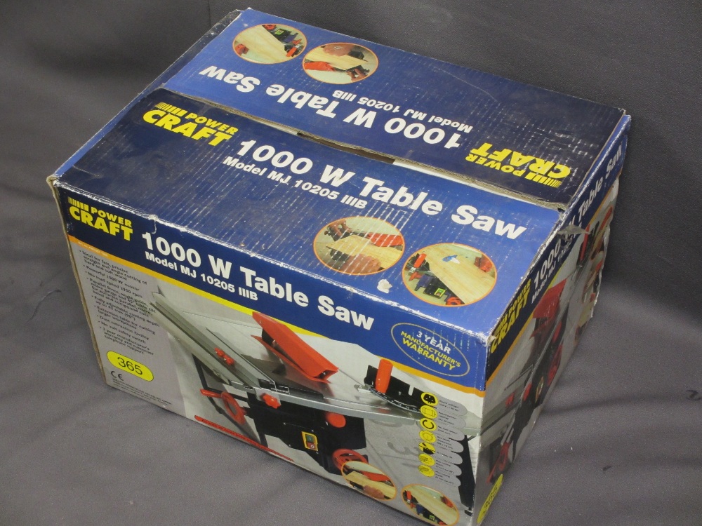 BOXED POWERCRAFT 1000w TABLE SAW E/T