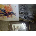 FRAMED PICTURES & PRINTS, a small quantity