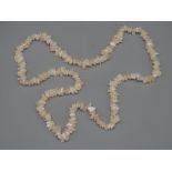 VINTAGE ROSE QUARTZ NECKLACE, circa 1930, approx 83cms long