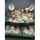 CABINET CUPS & SAUCER SETS, Welsh Lady souvenir china and similar items