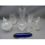 HEAVY QUALITY VASES - an assortment of decanters and vases