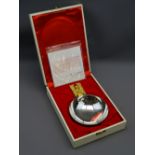 SILVER LIMITED EDITION (no. 128) ST PAUL'S CATHEDRAL BOWL, boxed with certificate, bowl with