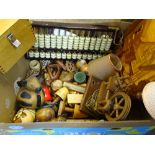 CHINESE ABACUS, inlaid and other vintage and later treen ware ETC