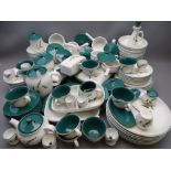 DENBY GREEN WHEAT BREAKFAST WARE, approximately 110 pieces