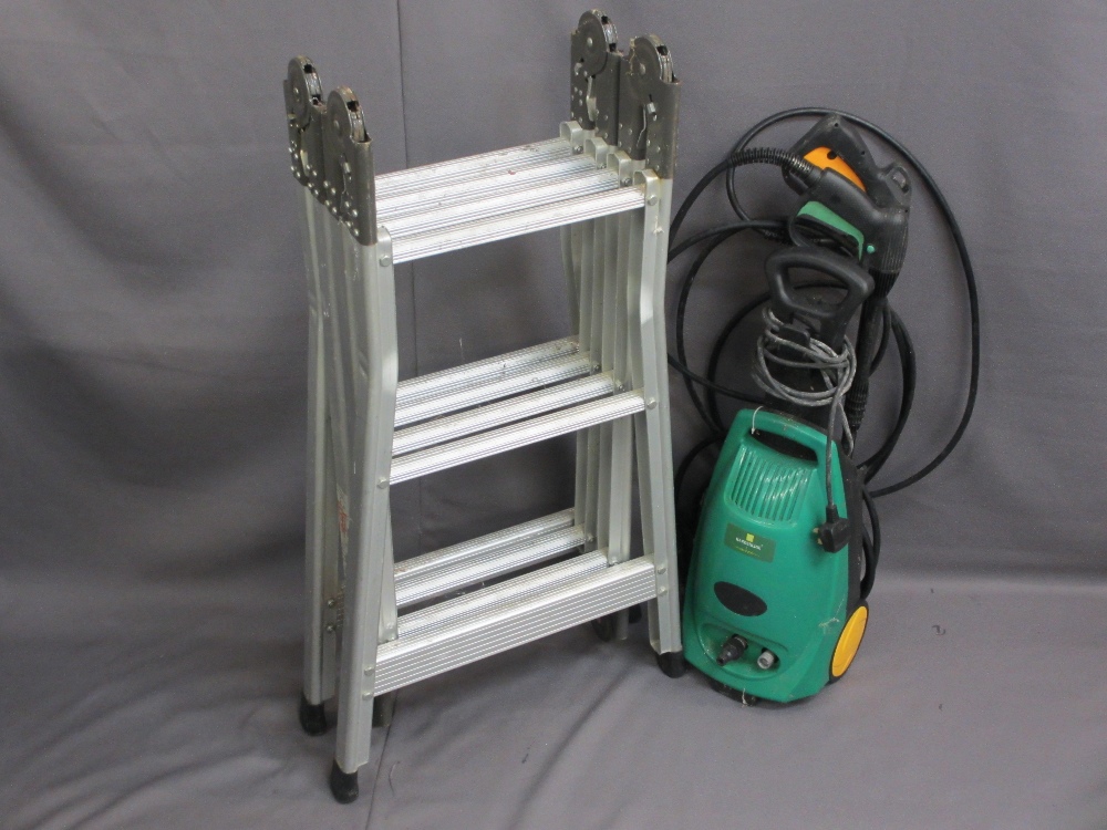 FOLDING ALUMINIUM LADDERS and a Gardenline electric power washer E/T