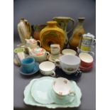 STUDIO POTTERY and a quantity of miscellaneous teaware