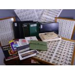 BRITISH STAMPS mint and unbroken quantities within five albums, mainly full, along with three framed