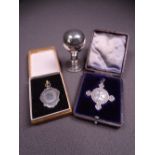 SILVER SEAL - NEVIN CORPORATION, 1.8ozs, Birmingham 1931, a boxed silver pendant, bearing on the