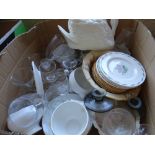 MIXED CHINA & GLASSWARE - a large parcel boxed