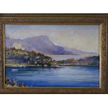HEATHER CRAIGMILE oil on canvas - Provence coastal scene, signed, 28.5 x 44cms