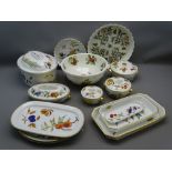 WORCESTER HEATPROOF COOKWARE, a large assemblage of Royal Worcester fruit and floral decorated