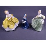 THREE ROYAL DOULTON FIGURINES, 'Fair Lady' HN2193, 'The Last Waltz' HN2315 and 'Cherie' HN2341