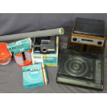 VINTAGE HIFI & CINE EQUIPMENT including a R G D EA35 turn table, Hanimex Rondet 1200RFQ1 colour