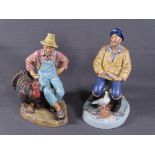 ROYAL DOULTON - two matt finish figurines, 'The Seafarer' HN2455 and 'Thanksgiving' HN2446