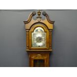 LINCOLN REPRODUCTION LONG-CASE CLOCK, pendulum driven twin weight 31 day movement in a mahogany