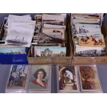 VINTAGE POSTCARDS, a large predominantly loose collection, approximately one thousand cards, UK