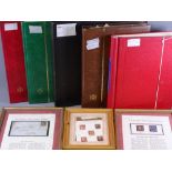 GREAT BRITAIN STAMPS in five part/semi filled volumes including two Penny Blacks, various year
