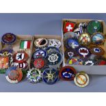 VINTAGE AUTOMOBILE CLUB CAR BADGES, a quantity, British, European and Continental, enamelled and