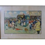 AFTER CECIL ALDIN coloured print - 'The Bluemarket Races', 53 x 73cms to margins