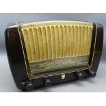 PHILLIPS VINTAGE BAKELITE RADIO, 26cms H, 431A, Late 1940's