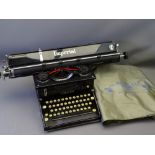 LARGE IMPERIAL VINTAGE TYPEWRITER in good condition with sleeve cover