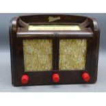 MARCONI VINTAGE RADIO, 21cms H