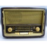 VINTAGE BAKELITE BUSH RADIO Model No VHF71, late 1950s valve radio, 41cms W