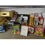 HOUSEHOLD GOODS & COLLECTABLES a quantity including Olivetti portable typewriter, cased, a Singer