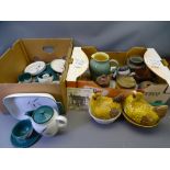 DENBY GREENWHEAT, other stoneware crockery, 'hen on nest' ETC