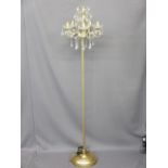 LAURA ASHLEY STANDING CHANDELIER FLOOR LAMP, 160cms H E/T