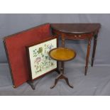 VINTAGE & LATER FURNITURE PARCEL, four items to include a folding card table, a reproduction