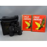 TOBISHIKA 10 - 30x50 ZOOM BINOCULARS & CARRY CASE, boxed, and two Eagle Annuals Nos 4 and 5