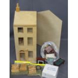 THREE STOREY GEORGIAN STYLE DOLL'S/MINIATURES COLLECTOR'S HOUSE, unfinished project to include