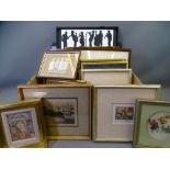 MIXED FRAMED PICTURES & PRINTS, a quantity