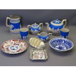 COPELAND SPODE SIX PIECE TEA SERVICE, Beswick toast rack and similar items