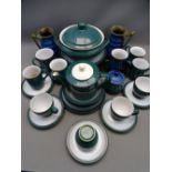 DENBY DINNERWARE, BOURNE DENBY JUGS, a quantity