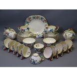 ROYAL CAULDON DINNER & TEA WARE, approximately 50 pieces