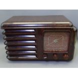 J G GRAVES 3833 VINTAGE BAKELITE RADIO, 23cms H, 1930s, rare