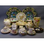 LIMOGES - Minton's and an assortment of other decorative china, also a pair of Belgian chargers