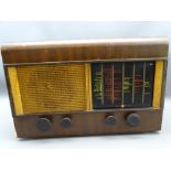 VINTAGE PYE RADIO, Model No P28, early 1950s valve radio, 44cms W