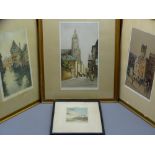 TATTON WINTER ETC - three signed etchings and ALICE BARNWELL proof stamped signed print