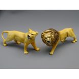 BESWICK LION & LIONESS