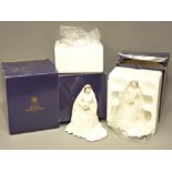 THREE BOXED ROYAL WORCESTER QUEEN ELIZABETH FIGURINES