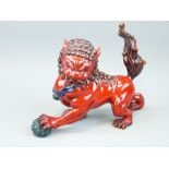 ROYAL DOULTON FLAMBE - Prestige Burslem Artwares 2006 Year of the Dog BA73 modelled by Shane