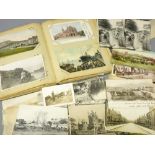 VINTAGE POSTCARDS & FAMILY PHOTOGRAPH COLLECTION, single album and loose, mainly Wales with some