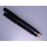 WATERMAN - vintage (1920s) Black Chased Hard Rubber Waterman Ideal No.52 fountain pen with gold