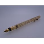 SWAN MABIE TODD - Vintage (1930s) Gold Filled Swan Mabie Todd Leverless fountain pen with engine